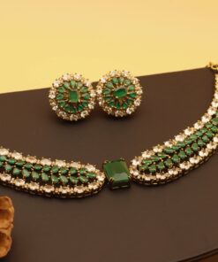 Unique Design American Diamond Kante Styple Neckset