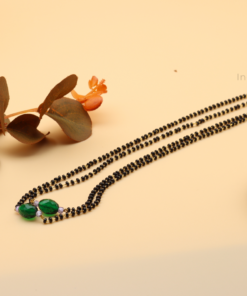 Handmade Simple Black Beads Chain