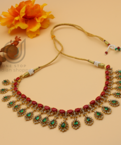 Beautiful Coral CZ Neckset