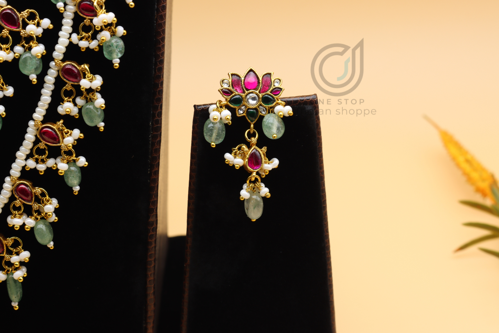 Jadau Kundan Long Haar Set - Image 2