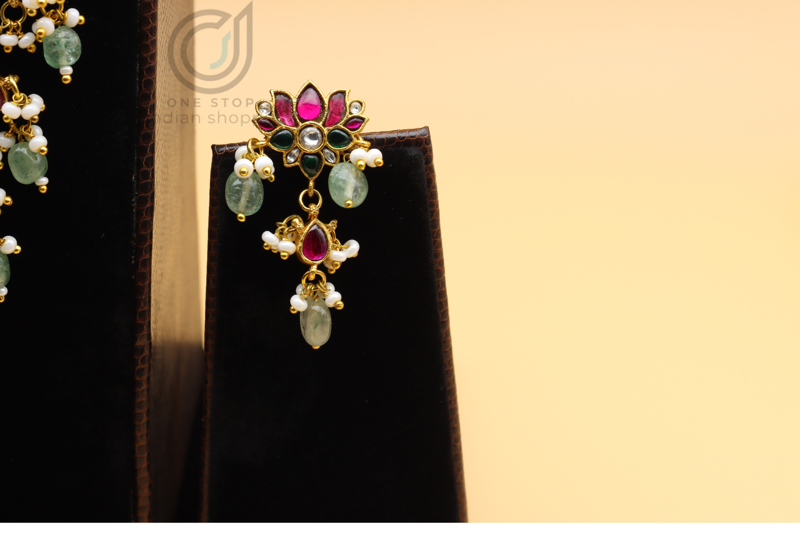 Jadau Kundan Long Haar Set - Image 3