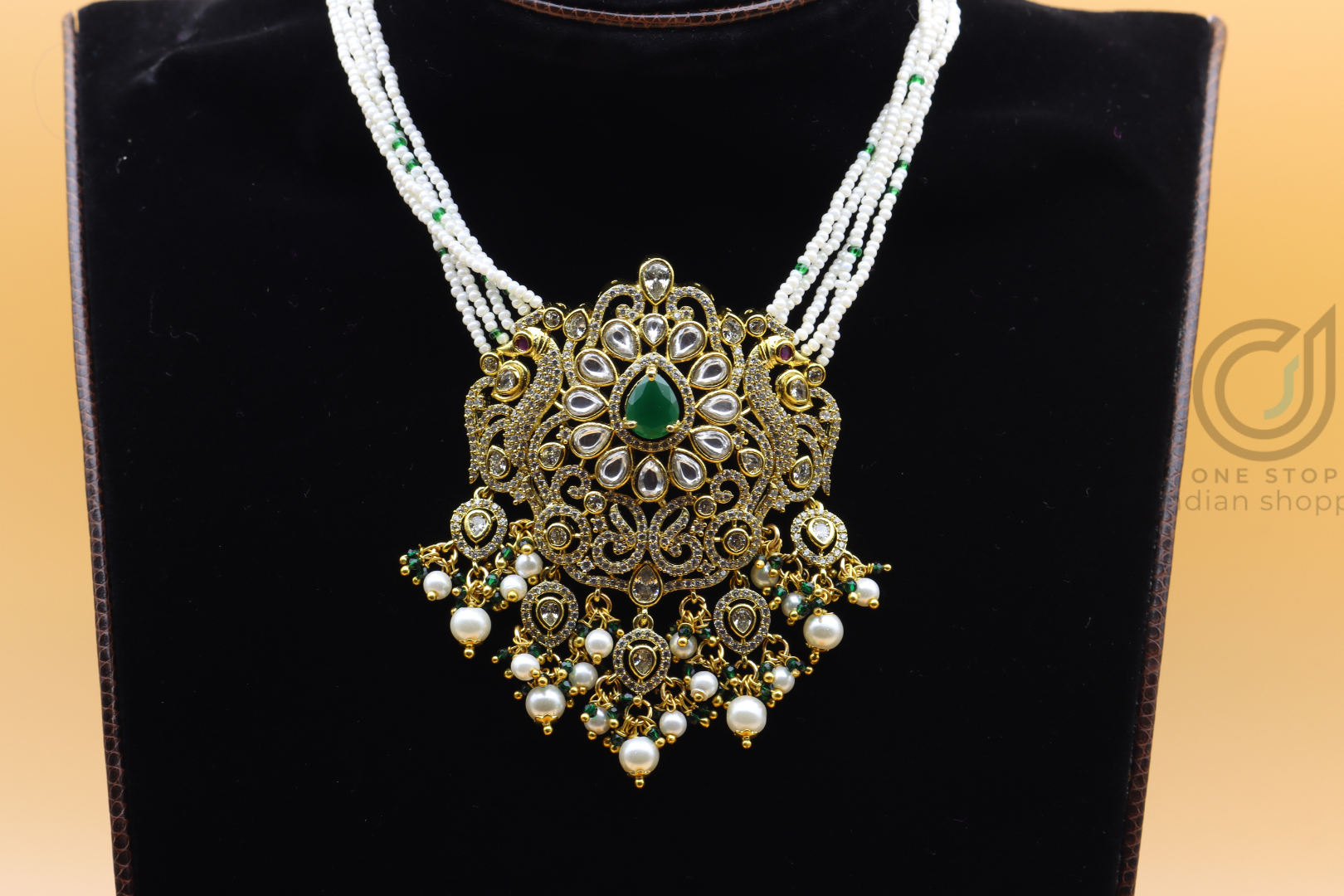 Pearl Kundan NeckSet
