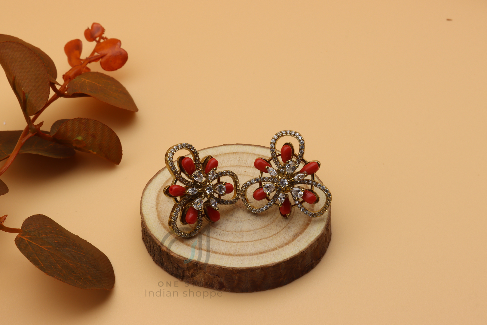 Unique Style Coral Black Bead Set - Image 5